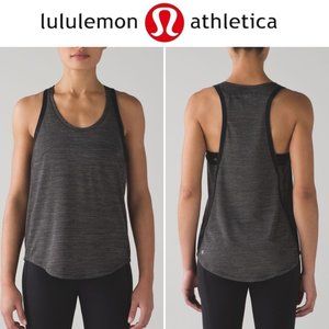 Lululemon On Track Singlet, Heathered Black